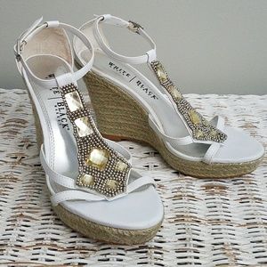 White House Black Market Janet Espadrille Wedges